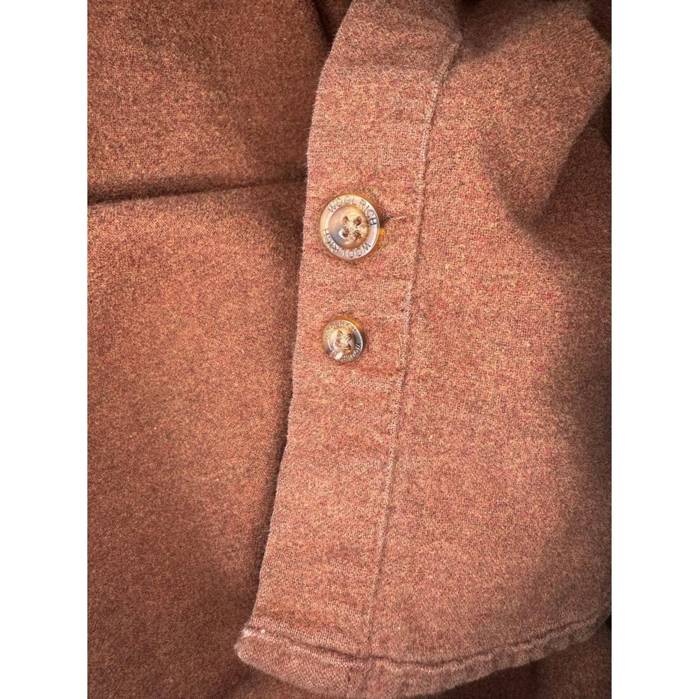 Vintage Woolrich Flannel Button Down Shirt Mens L Brown Long Sleeve Workwear - Picture 7 of 7